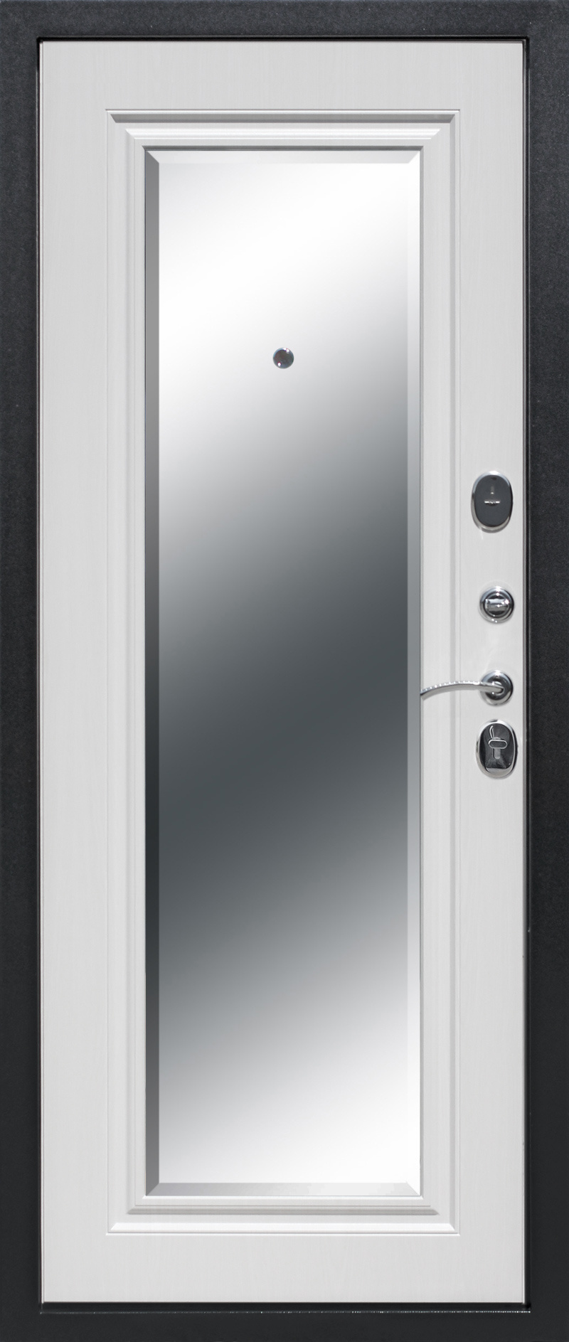 Феррони Входная дверь 7,5 см Гарда серебро зеркало фацет, арт. 0004259 - фото №1